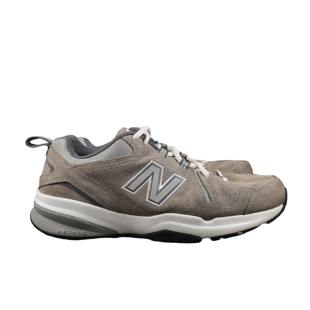 New Balance Shoes Mens 8.5 Athletic Sneakers Leather Comfort Cross Training Gray